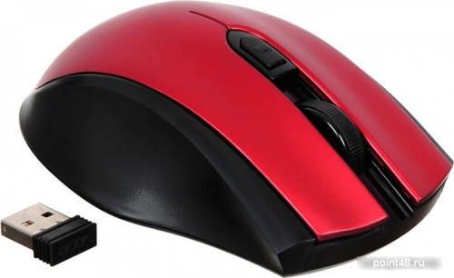 Купить Мышь Acer OMR032 черный/красный оптическая (1600dpi) беспроводная USB (4but) в Липецке фото 2