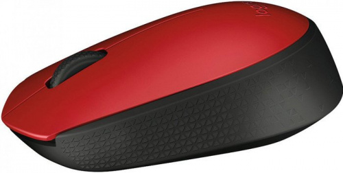 Купить Мышь Logitech M171 красный/черный оптическая (1000dpi) беспроводная USB (2but) в Липецке фото 2